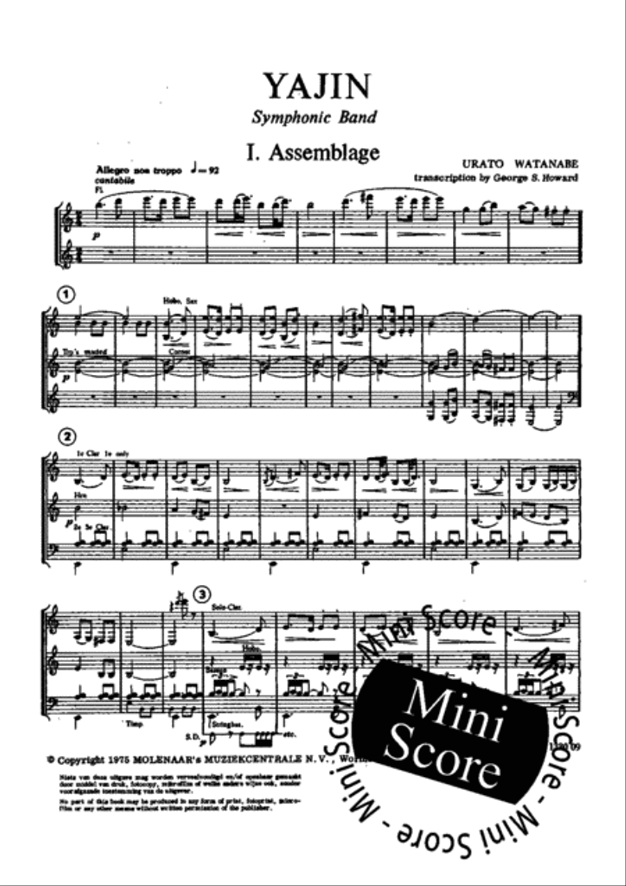 Yajin Concert Band scores gallery preview page 4
