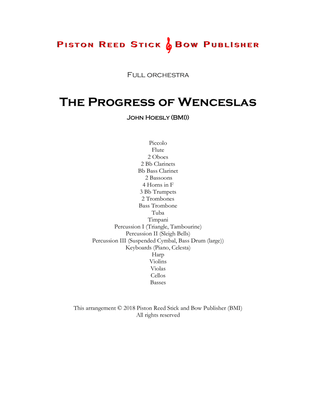 Progress of Wenceslas, The (Good King Wenceslas)- orchestra