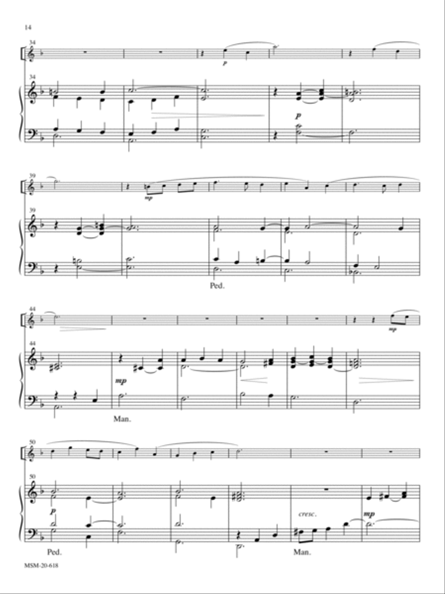 The Lord's My Shepherd Organ scores gallery preview page 3