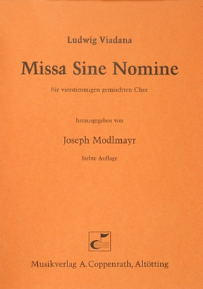 Book cover for Missa Sine Nomine