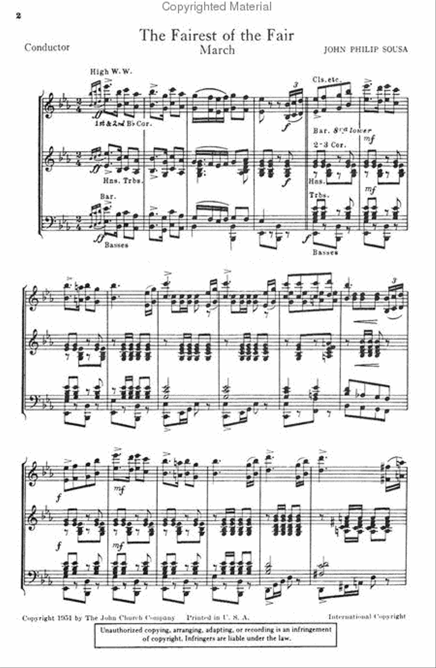 The Fairest of the Fair The Fairest of the Fair Concert Band scores gallery preview page 2