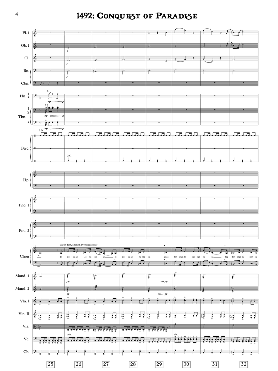 Conquest Of Paradise - Score Only Full Orchestra scores gallery preview page 6