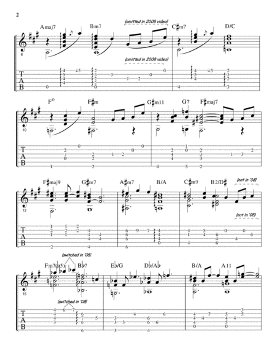 Seven Sunflowers Electric Guitar scores gallery preview page 3