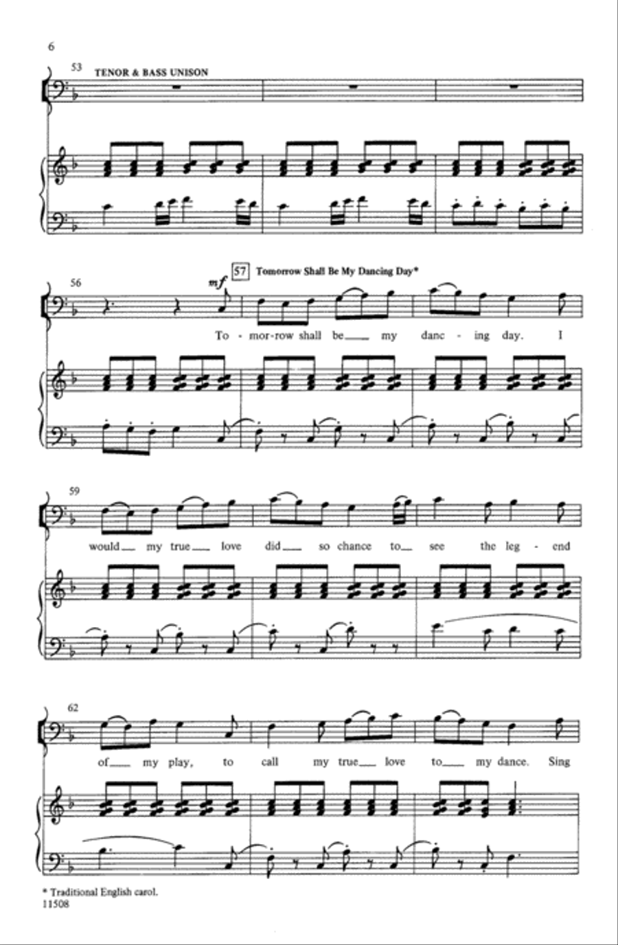 Fantasy on Five Christmas Carols 4-Part scores gallery preview page 6
