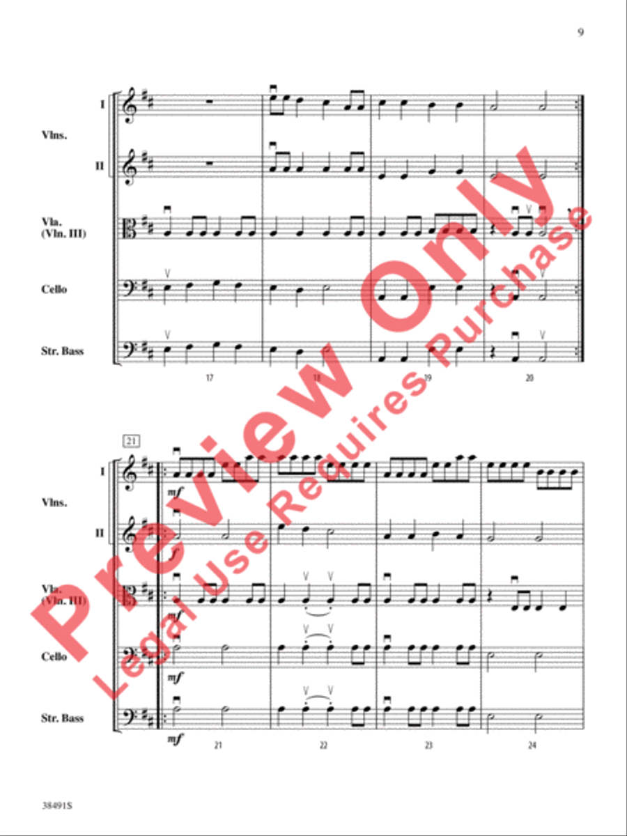 Western Dreams String Orchestra scores gallery preview page 10
