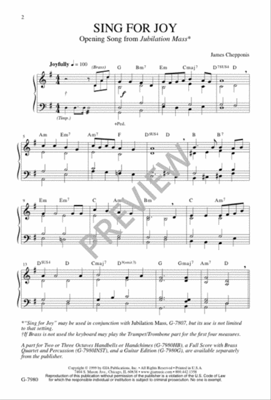 Sing for Joy 4-Part scores gallery preview page 2