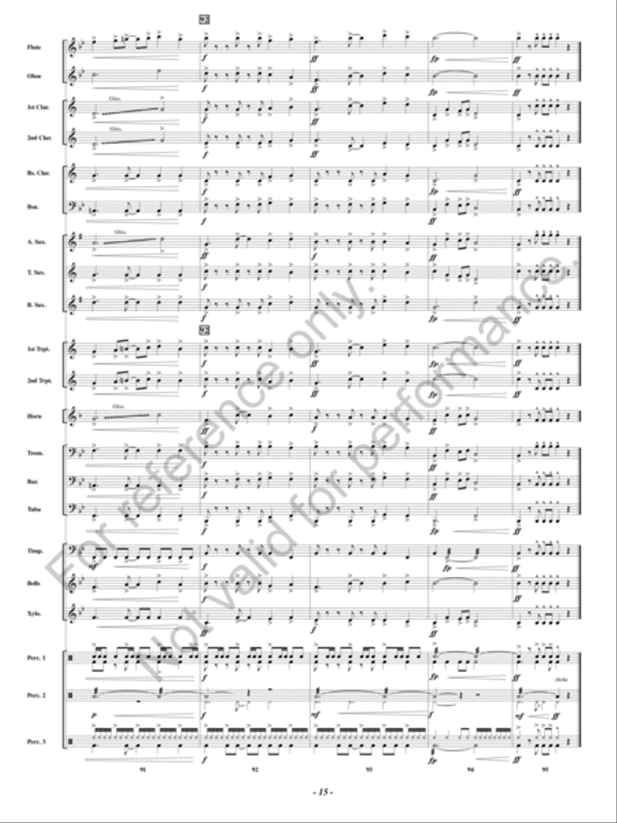Outrider Concert Band scores gallery preview page 16