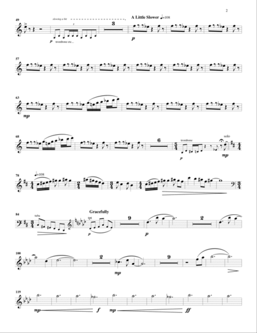 Morceaux de Cirque Chamber Music scores gallery preview page 6