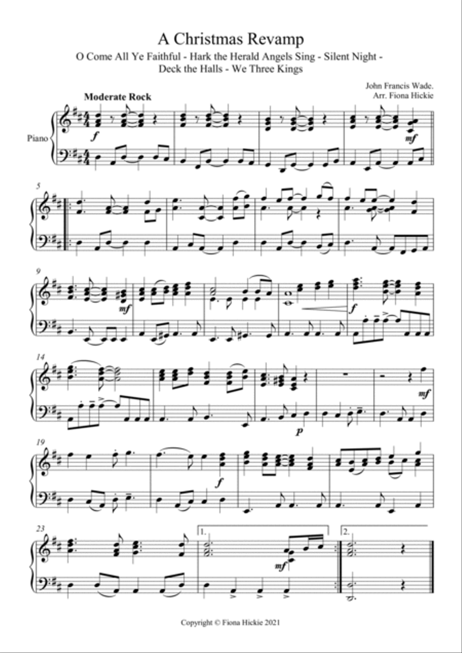 A Christmas Revamp Piano Solo scores gallery preview page 2
