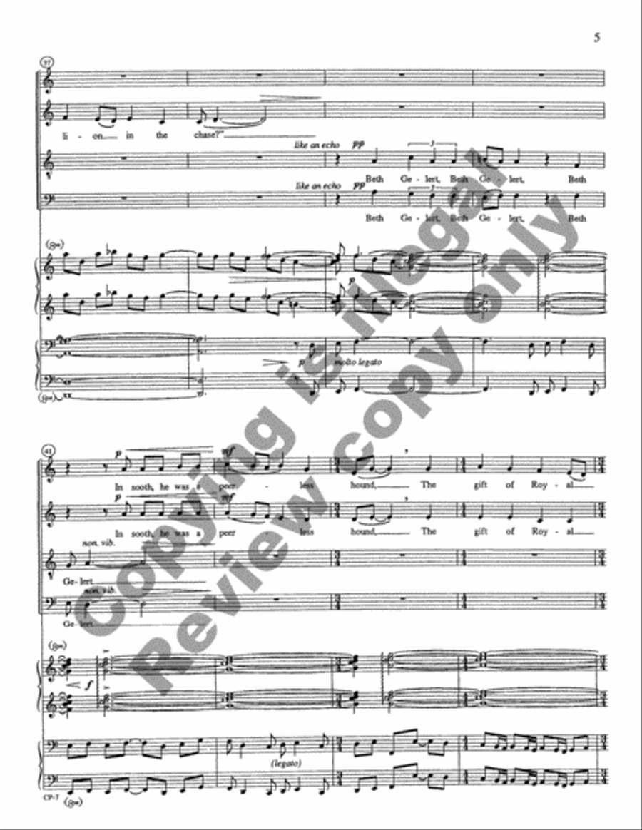 Beth Gelert 4-Part scores gallery preview page 7