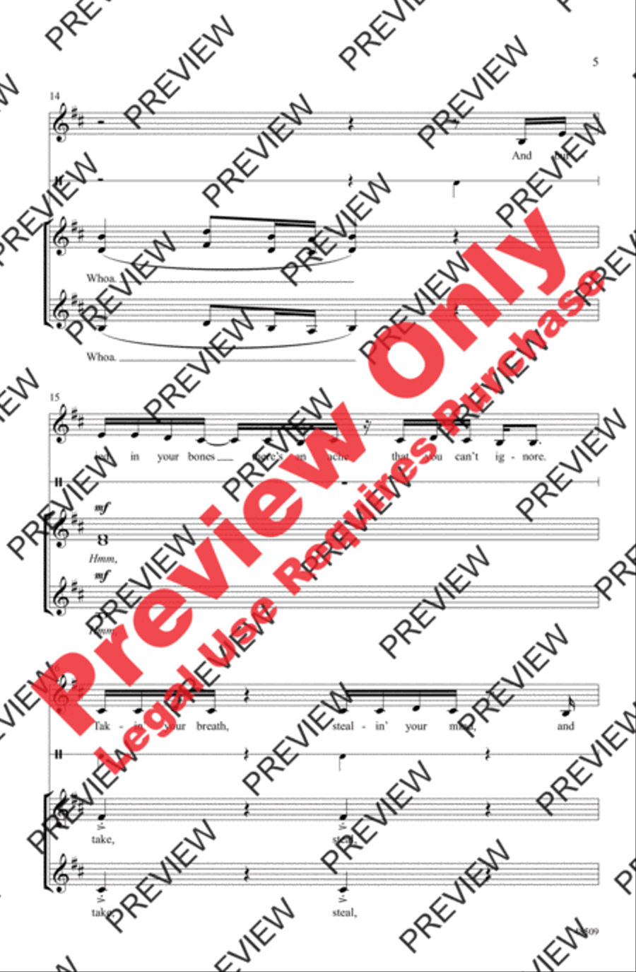 The Greatest Show A Cappella scores gallery preview page 5