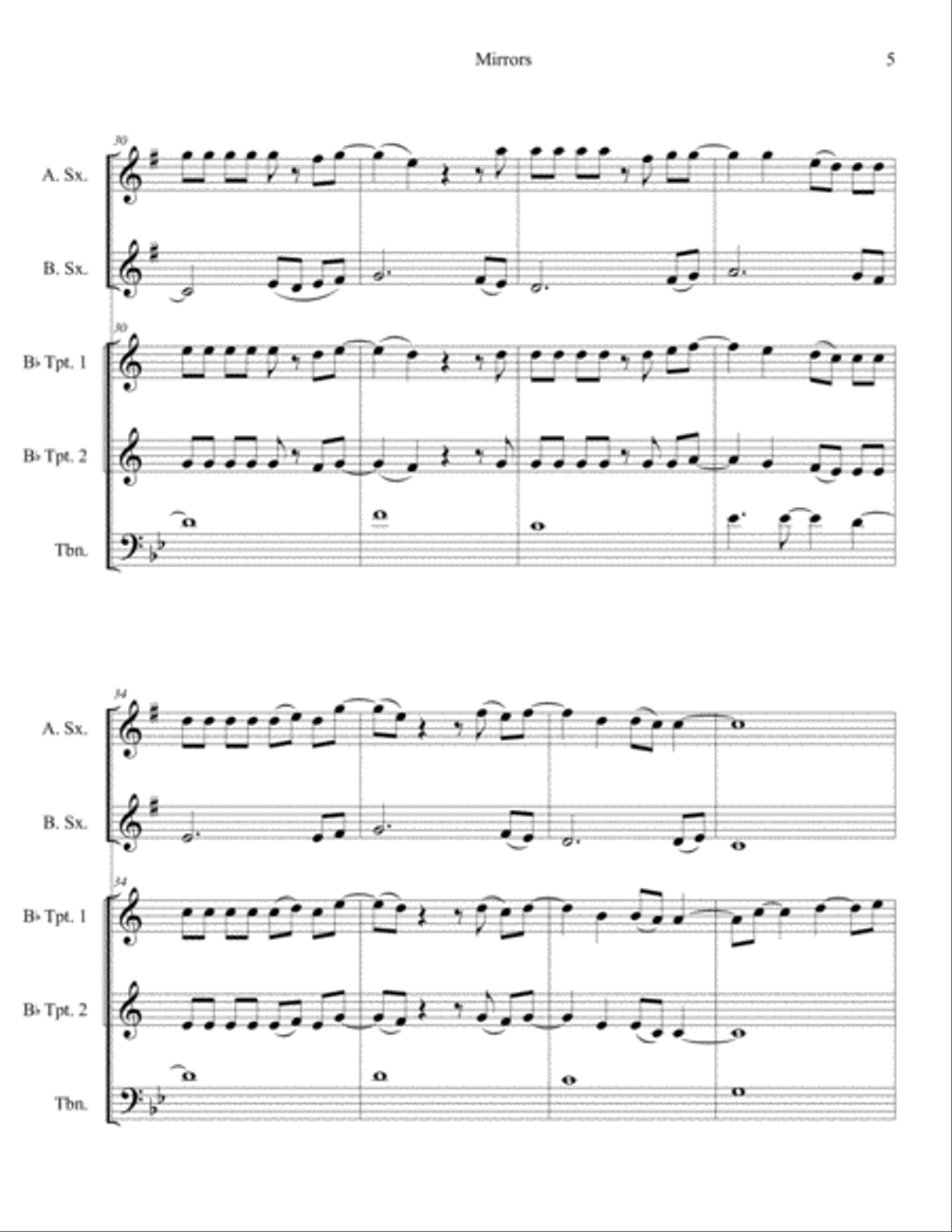 Mirrors Small Ensemble scores gallery preview page 6