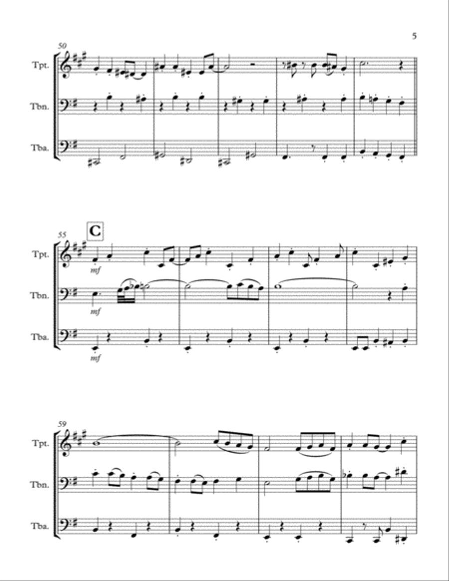 Puttin' On The Ritz Puttin' On The Ritz Brass Ensemble scores gallery preview page 5