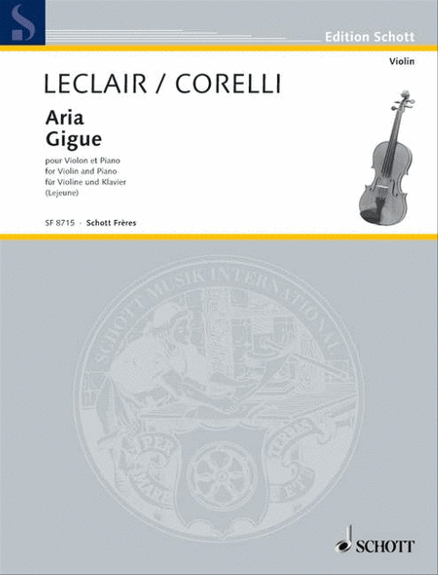 Aria/Gigue Violin Solo scores gallery preview page 1