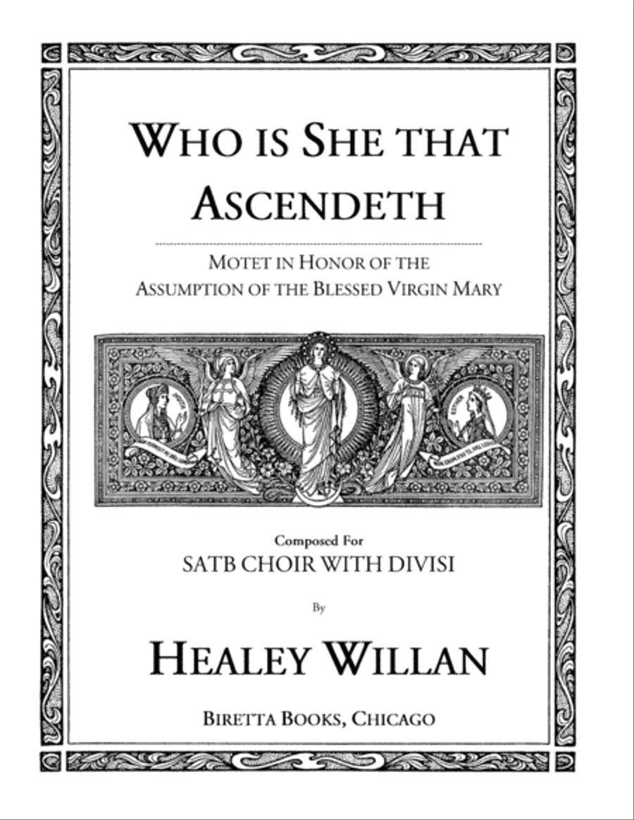 Who Is She That Ascendeth 4-Part scores gallery preview page 1