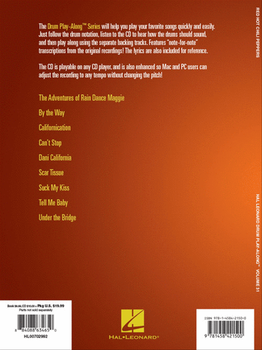 Red Hot Chili Peppers Percussion scores gallery preview page 6