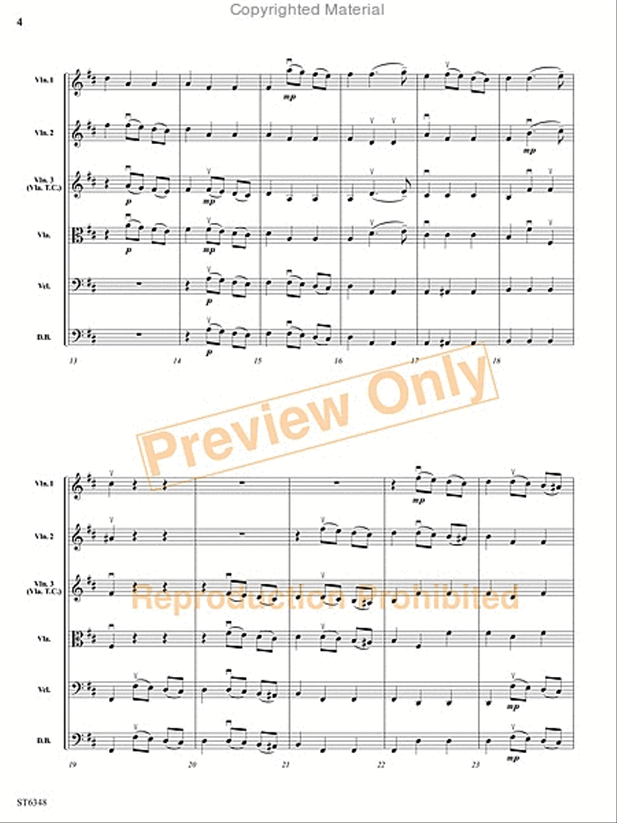 Grave and Allegro String Orchestra scores gallery preview page 17