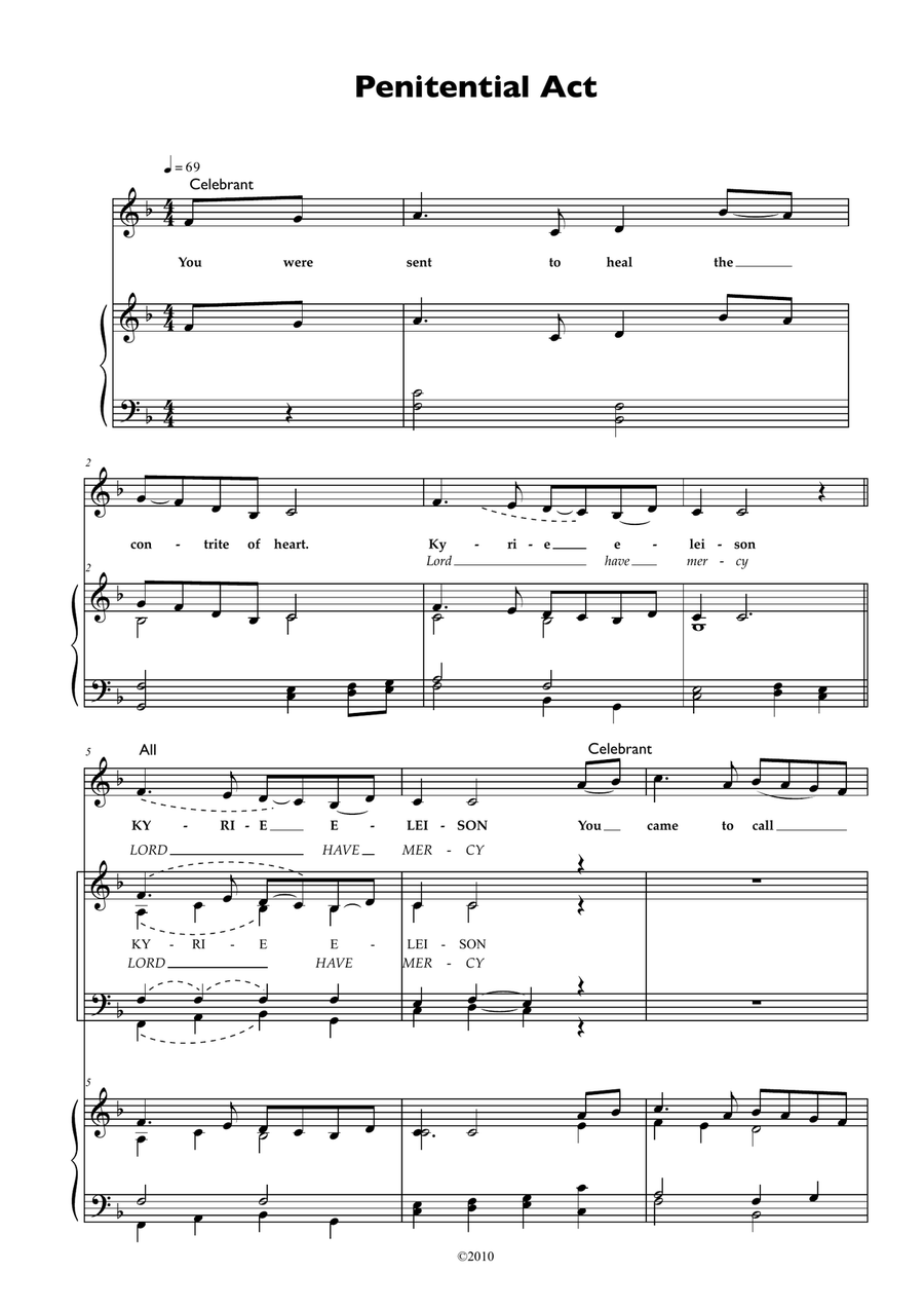Mass of Renewal - Accompaniment Edition 4-Part scores gallery preview page 2
