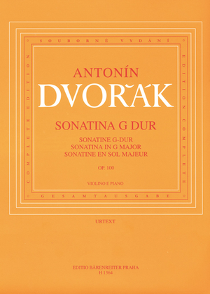 Book cover for Sonatina for Violin and Piano in G major, op. 100