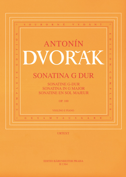 Sonatina for Violin and Piano in G major, op. 100