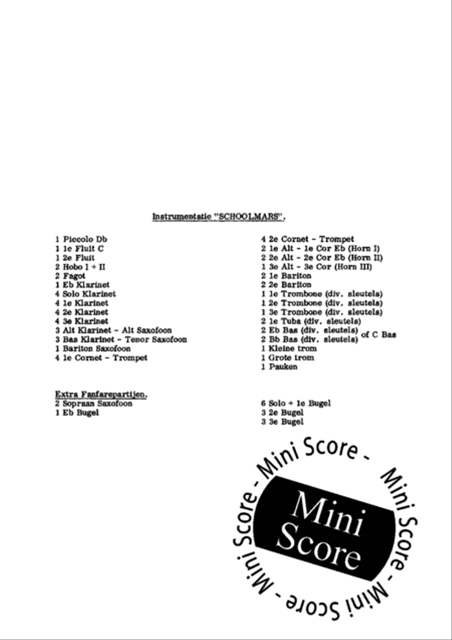 Schoolmars Concert Band scores gallery preview page 3