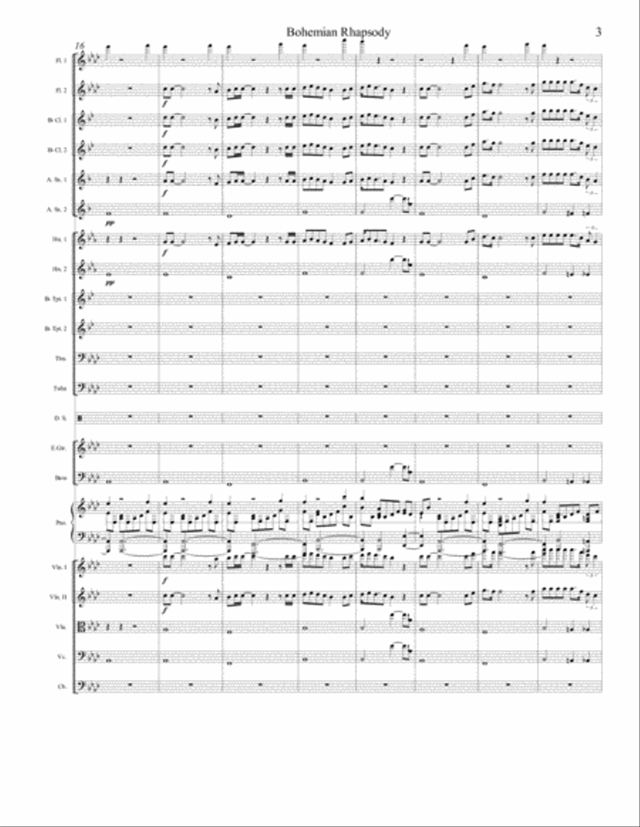 Bohemian Rhapsody Large Ensemble scores gallery preview page 3