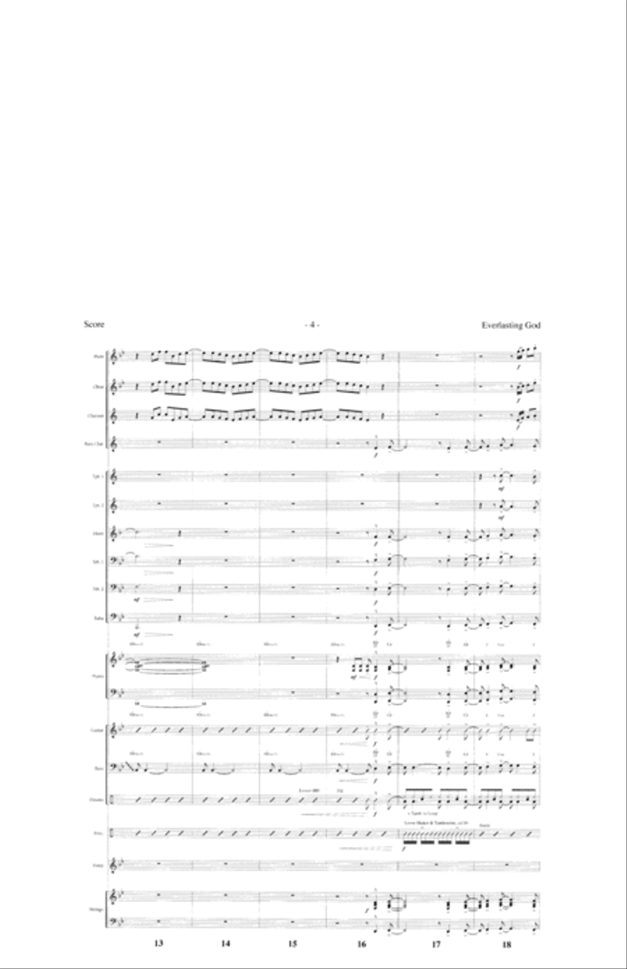 Everlasting God Everlasting God Orchestra scores gallery preview page 4