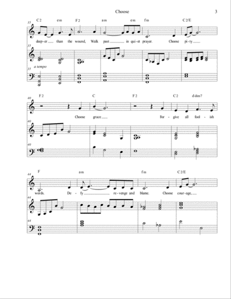 Choose (Romans 12) Voice Solo scores gallery preview page 3