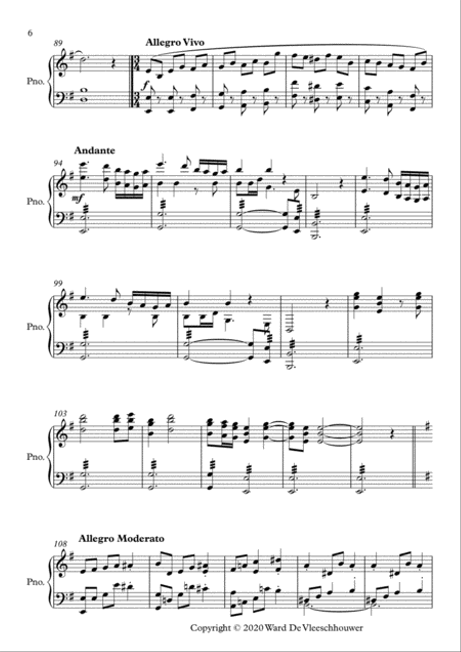 El Cóndor Pasa Piano Solo scores gallery preview page 6