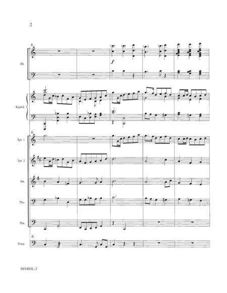 My Country 'Tis of Thee - Score and Parts for Brass and Timpani