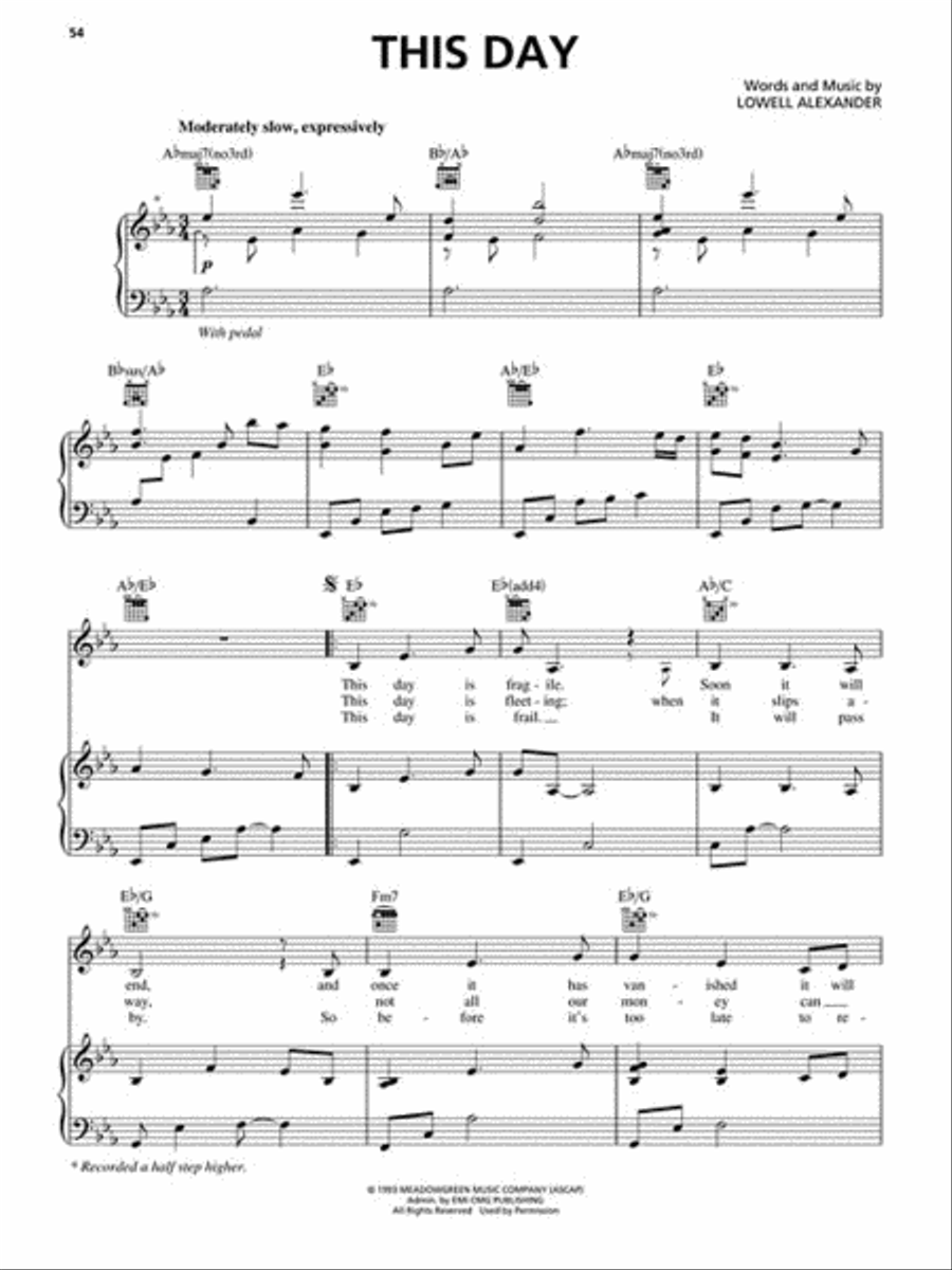Christian Wedding Favorites Piano, Vocal, Guitar scores gallery preview page 4