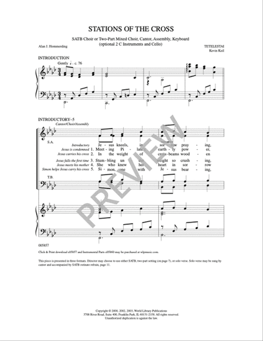 Stations of the Cross 4-Part scores gallery preview page 3