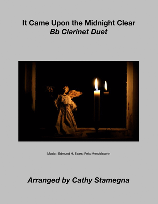 Book cover for It Came Upon the Midnight Clear (Bb Clarinet Duet)