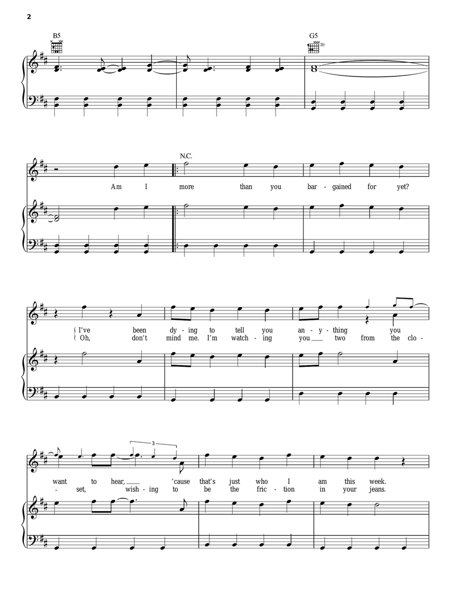 Sugar, We're Goin' Down Acoustic Guitar scores gallery preview page 2
