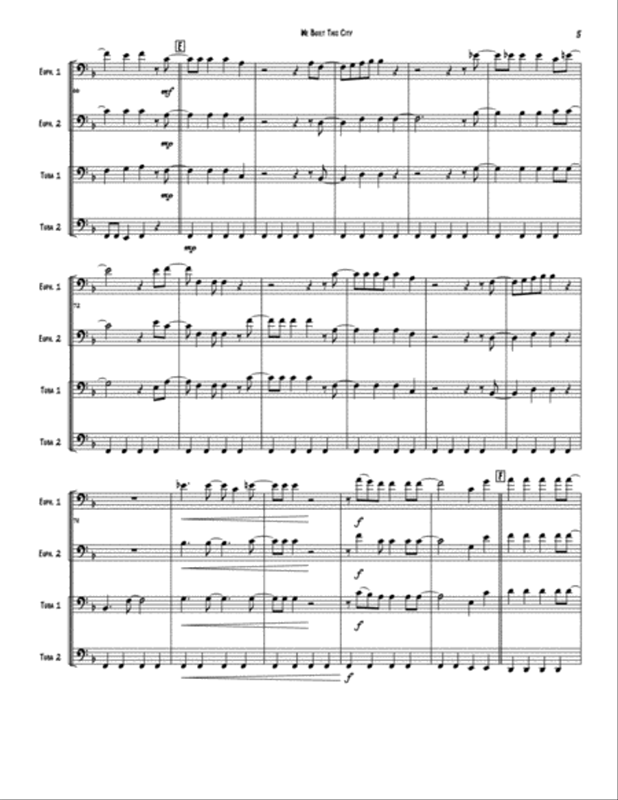 We Built This City We Built This City Brass Ensemble scores gallery preview page 5