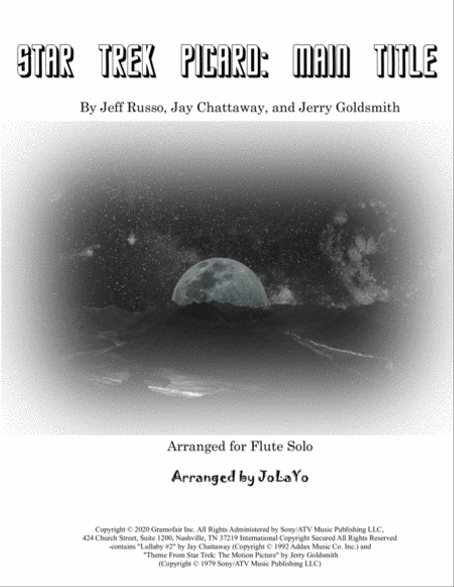 Star Trek: Picard Main Title Flute Solo scores gallery preview page 1