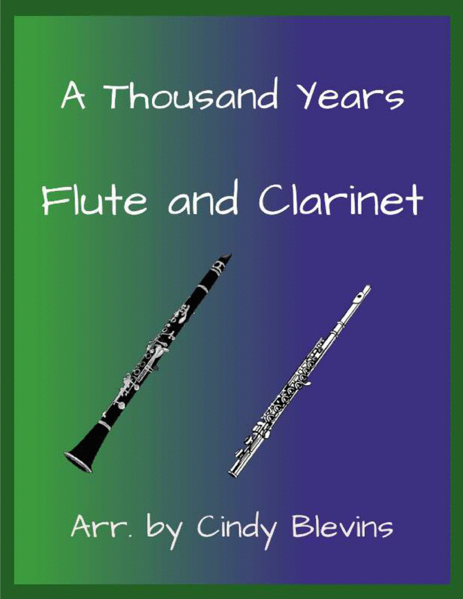 A Thousand Years Woodwind Duet scores gallery preview page 1