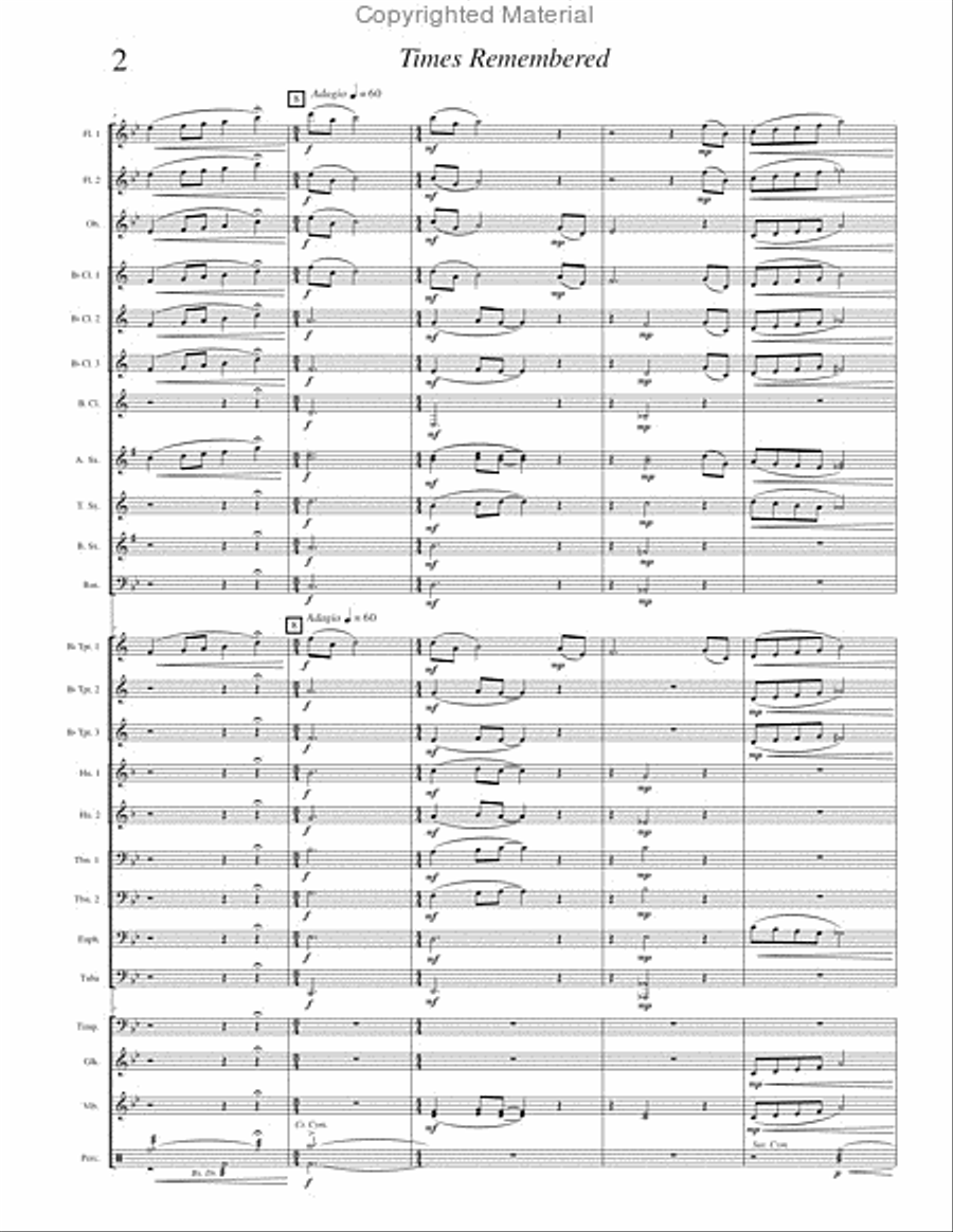 Times Remembered Times Remembered Concert Band scores gallery preview page 5