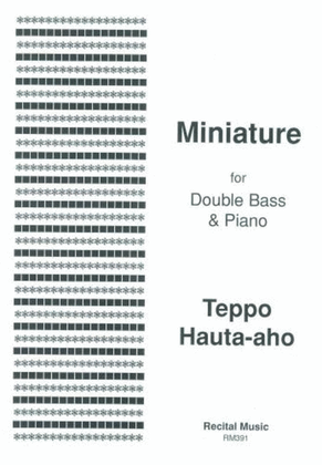 Hauta-Aho - Miniature Double Bass/Piano