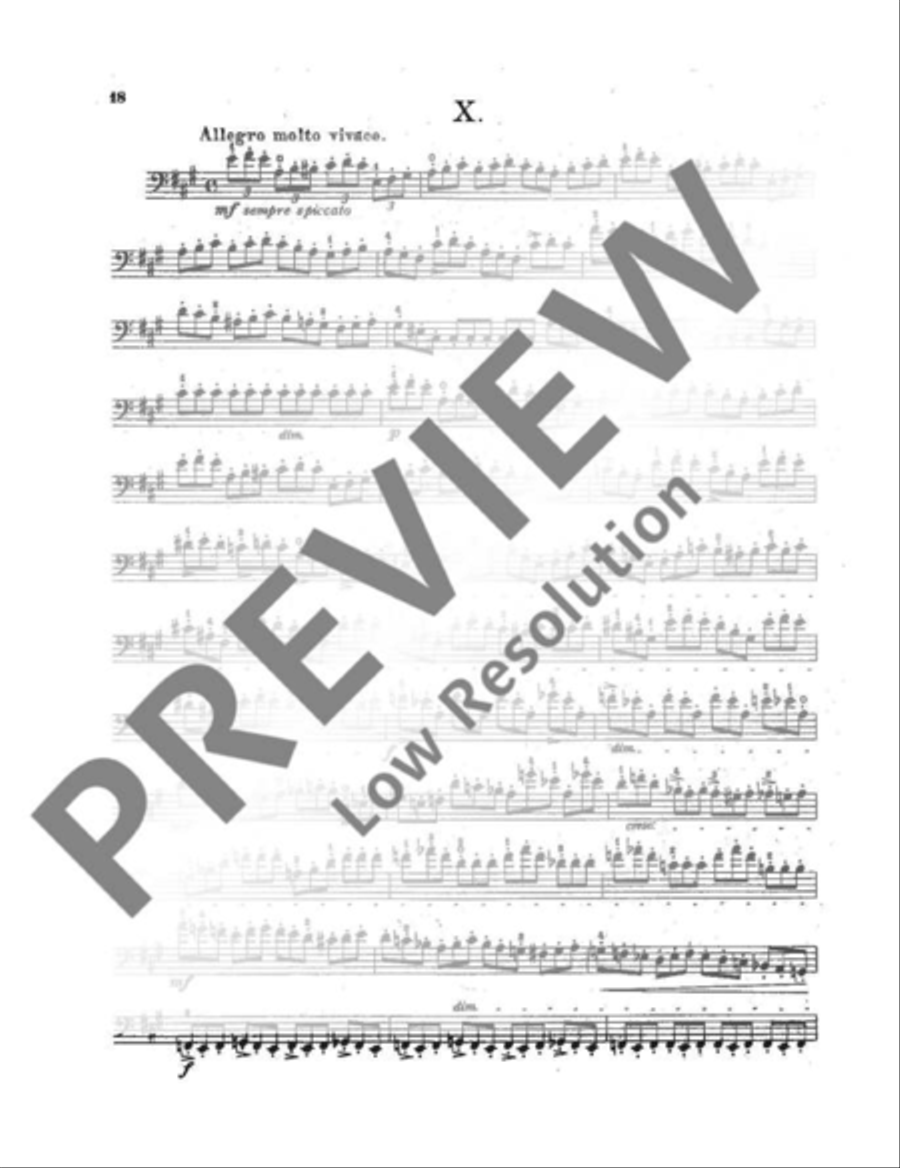 Technology of Violoncello Playing Cello scores gallery preview page 19