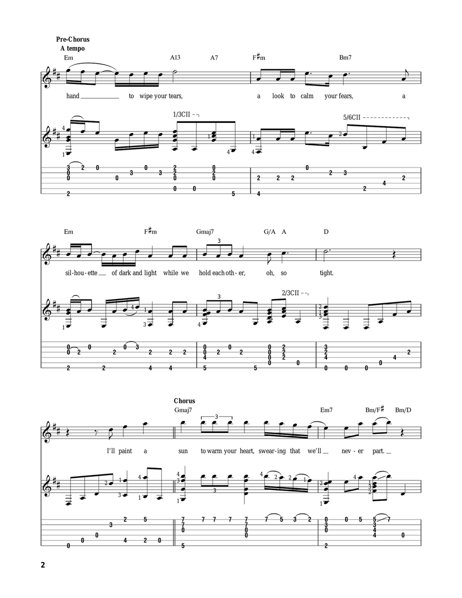 The Colour Of My Love Acoustic Guitar scores gallery preview page 2
