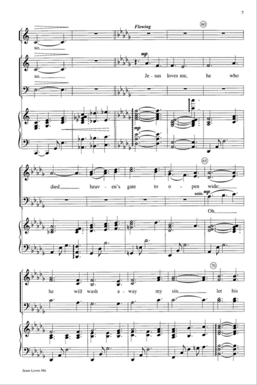 Jesus Loves Me Jesus Loves Me 4-Part scores gallery preview page 8