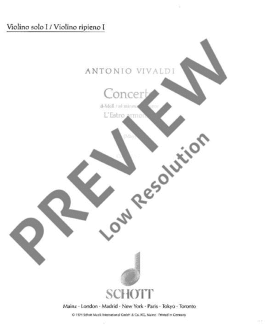 L'Estro Armonico L'Estro Armonico Violin Solo scores gallery preview page 2