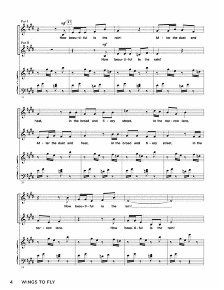 Wings to Fly Choir scores gallery preview page 5
