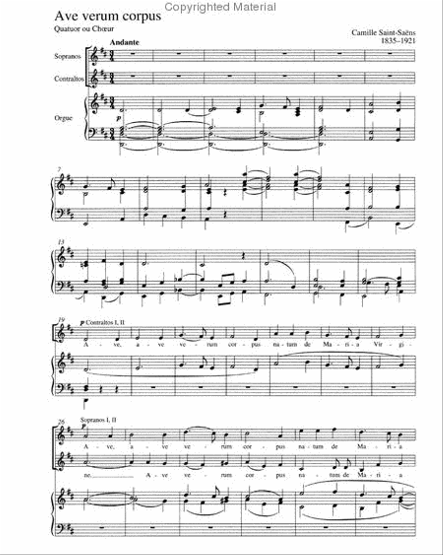 Ave verum corpus Ave verum corpus SSAA scores gallery preview page 2