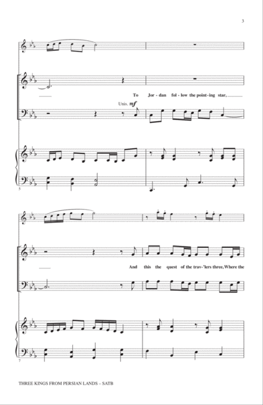 Three Kings From Persian Lands 4-Part scores gallery preview page 2