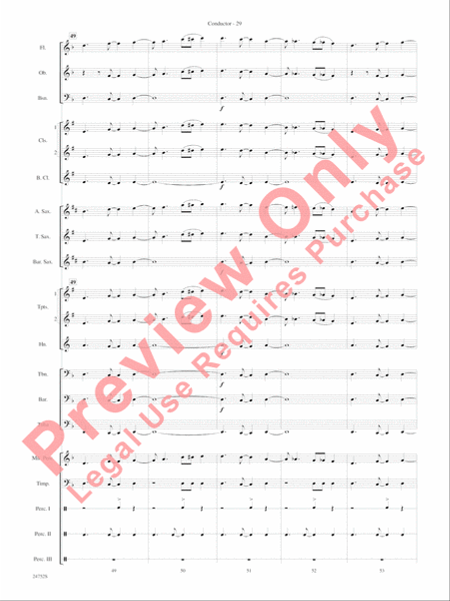 Charlie and the Chocolate Factory, Suite from Concert Band scores gallery preview page 32