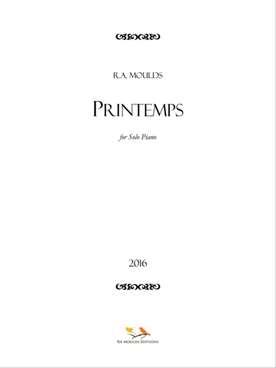 Printemps (Op. 94, 2016) Piano Solo scores gallery preview page 1