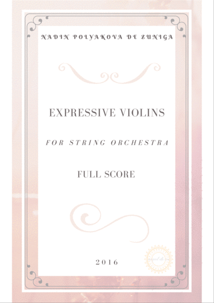 Expressive Violins. Full score String Orchestra scores gallery preview page 1
