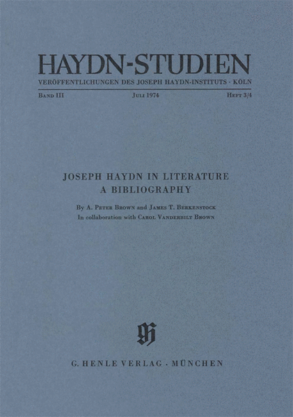 Joseph Haydn in Literature - A Bibliography